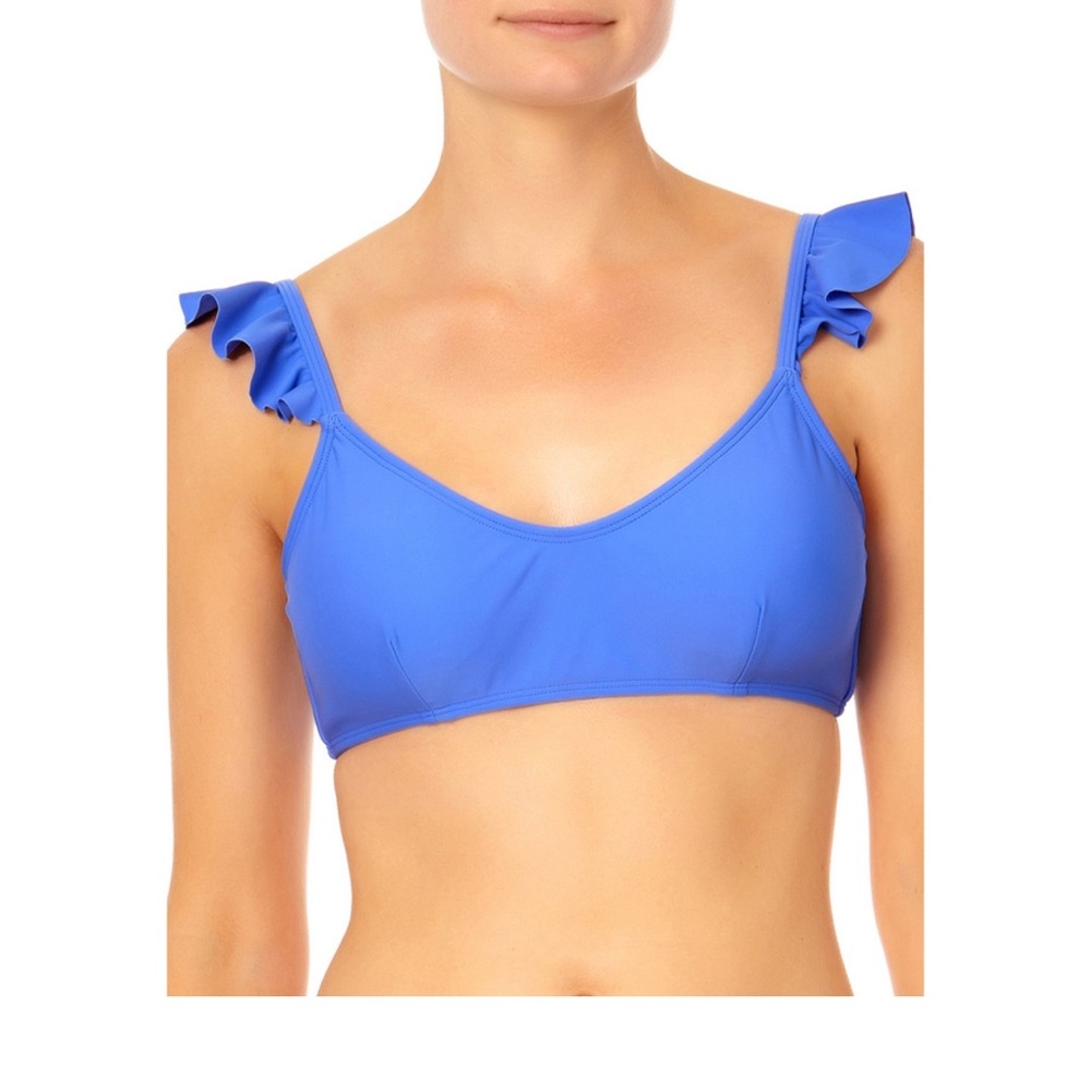 No Boundaries Juniors’ Ruffle Bralette Swim Top